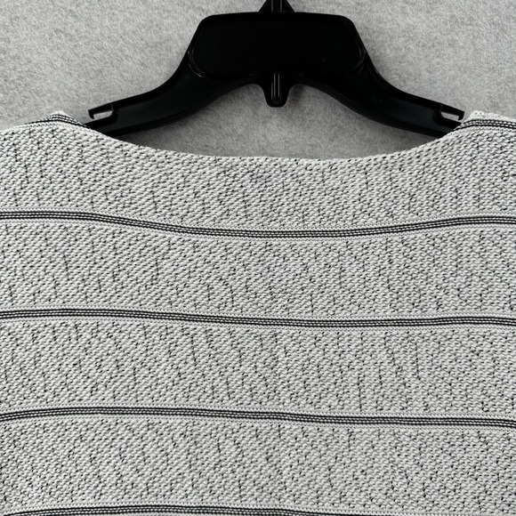 Talbot Top Womens XL Cotton‎ Raw Hem Striped Sweater Knit Blouse - Picture 8 of 14